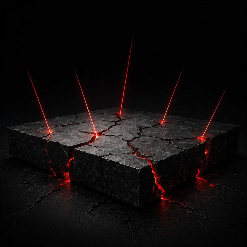 cracked GTM foundation